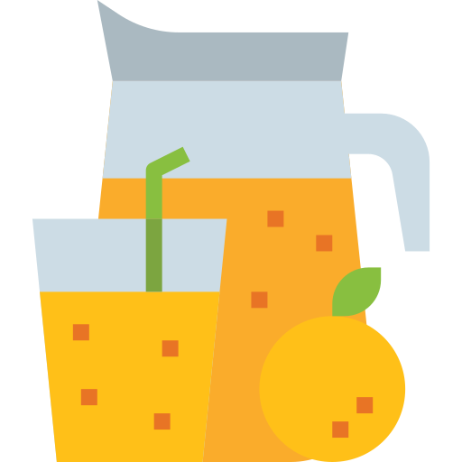 Coloriage d'orange boisson et nourriture à imprimer pour restaurant