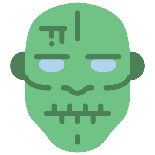 Coloriage effrayant de zombi avec masque à imprimer