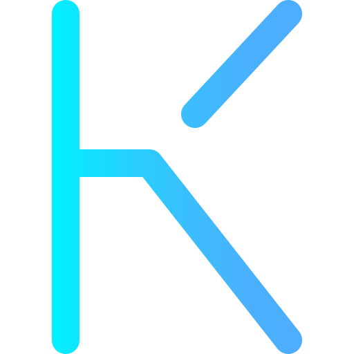 Coloriage latin éducatif avec la lettre K à imprimer