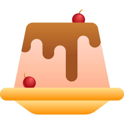 Coloriage sucré de pudding dessert à imprimer