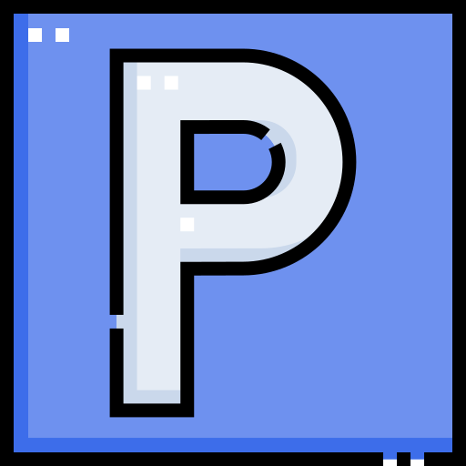 Coloriage typographique de la consonne P à imprimer