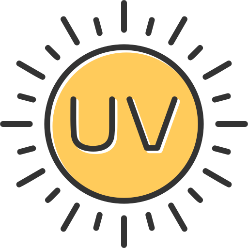 Coloriage UV: Danger des radiations à imprimer