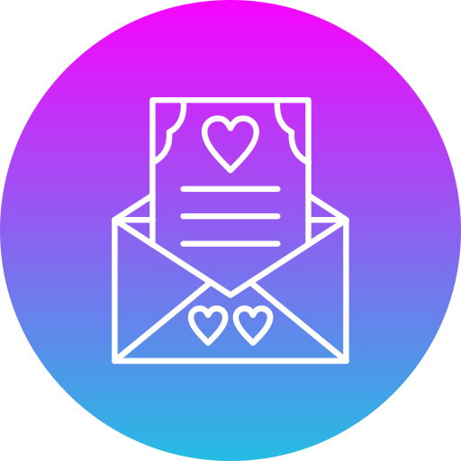 Coloriage courrier message amour