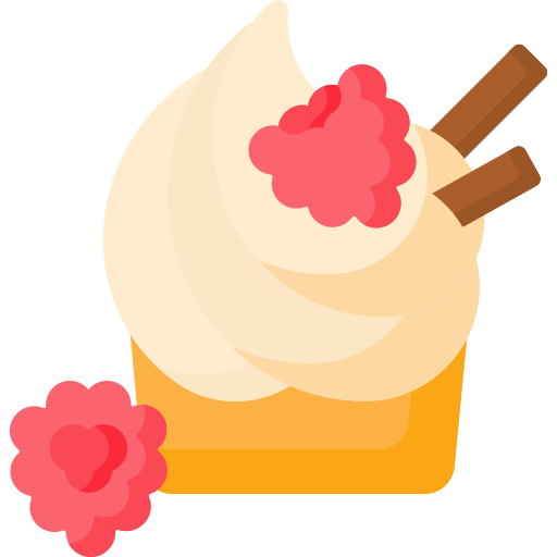 Coloriage de dessert yaourt et nourriture au restaurant à imprimer
