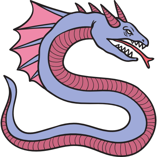 Coloriage de dragon-monstre animal à imprimer