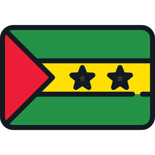 Coloriage de drapeaux nationaux de Sao Tome et Prince à imprimer