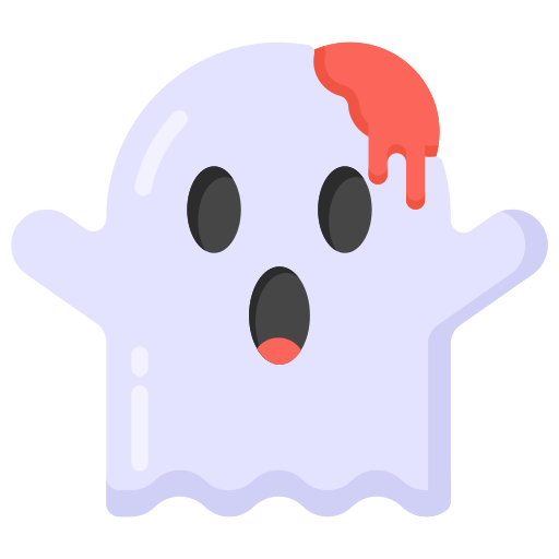 Coloriage de fantôme d'Halloween horrifiant à imprimer