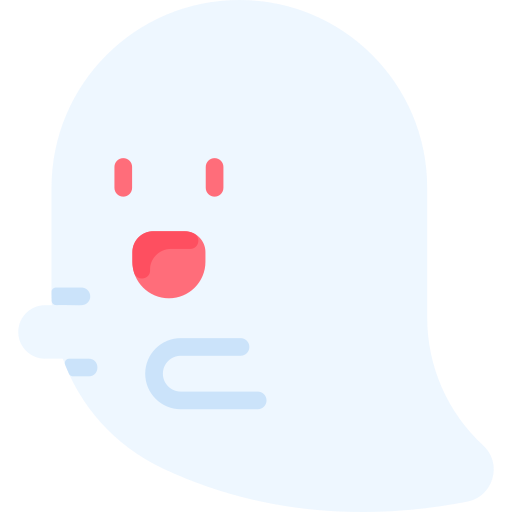 Coloriage de fantôme personnage d'Halloween à imprimer