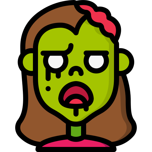 Coloriage de femme zombi avatar à imprimer