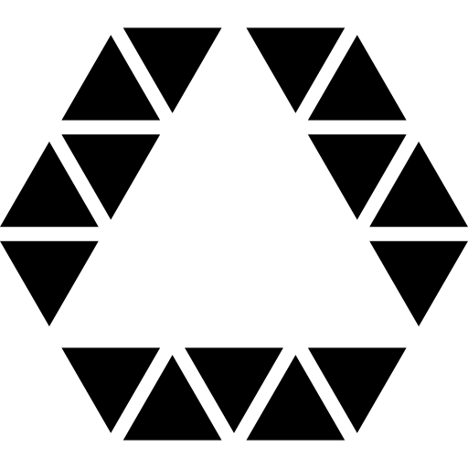Coloriage de forme hexagone et triangle à imprimer