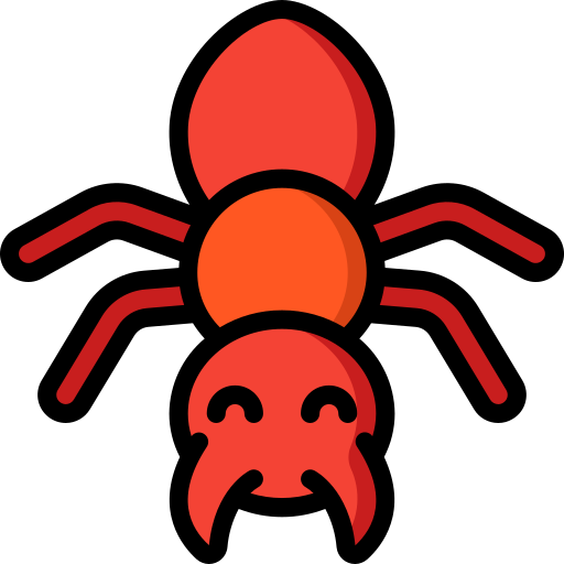 Coloriage de fourmi rouge faune animaux à imprimer