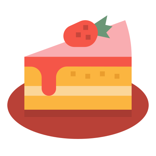 Coloriage de fraises gâteaux en boulangerie à imprimer