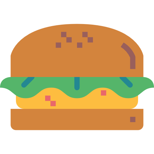 Coloriage de burger ketchup nourriture et restaurant à imprimer