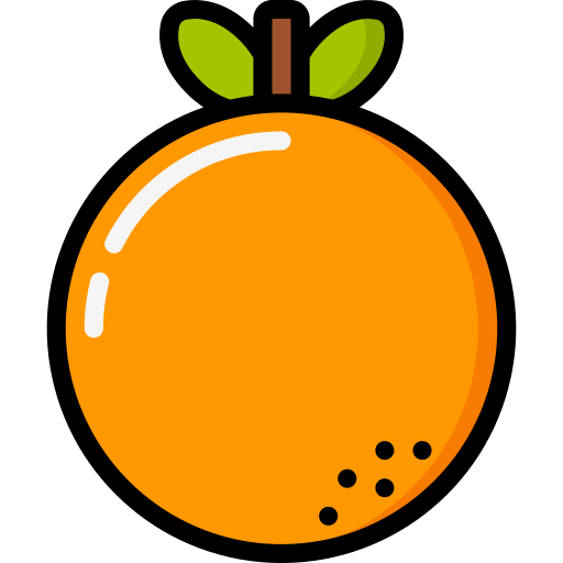 Dessin de fruit orange sain