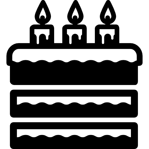Coloriage de gâteau aux bougies pour nourriture festive à imprimer