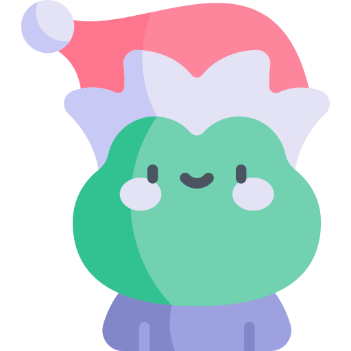 Coloriage de grenouille avatar pour Noël à imprimer