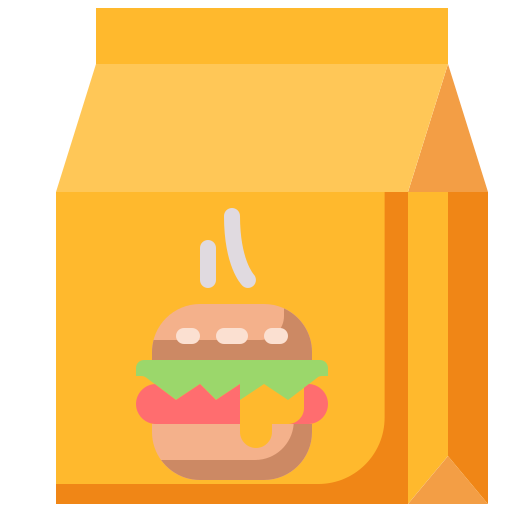 Coloriage de hamburger en sandwich à imprimer