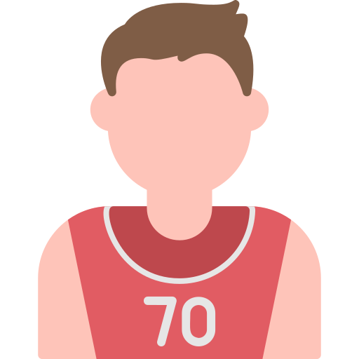 Coloriage de joueur de basketball avec balle et avatar à imprimer