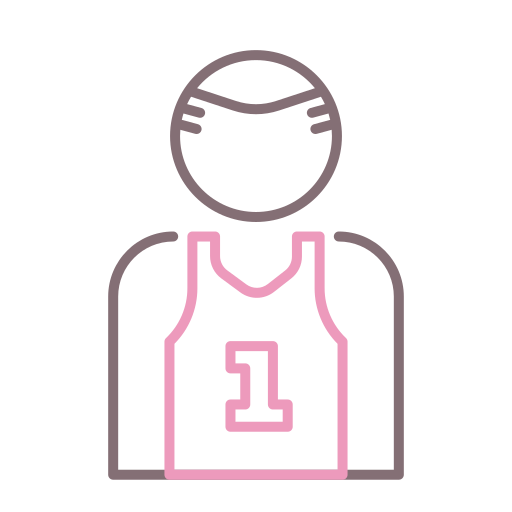 Coloriage de joueur de basketball masculin en compétition à imprimer