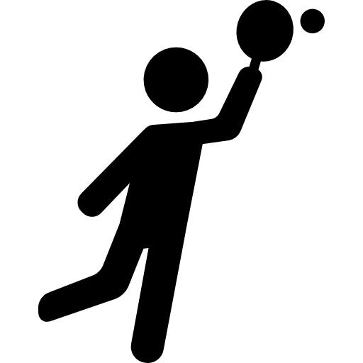 Coloriage de joueur de tennis avec raquette et balle à imprimer