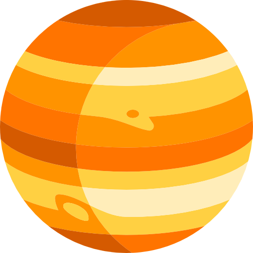 Coloriage de Jupiter, planète du système solaire à imprimer