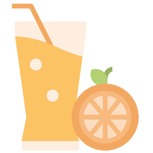 Coloriage d'orange boisson non-alcoolisée à imprimer