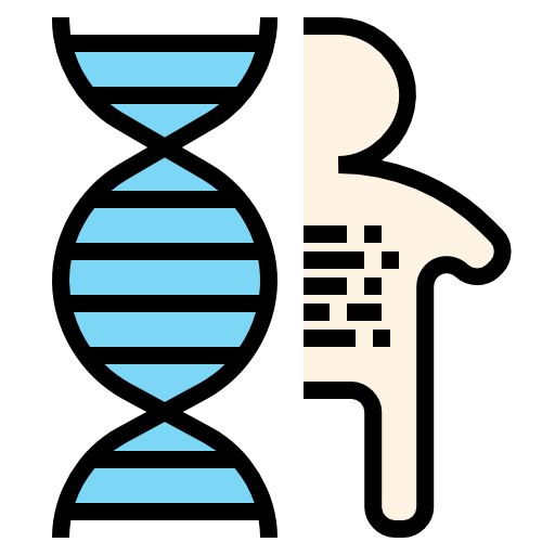 Coloriage de l'ADN en biologie à imprimer