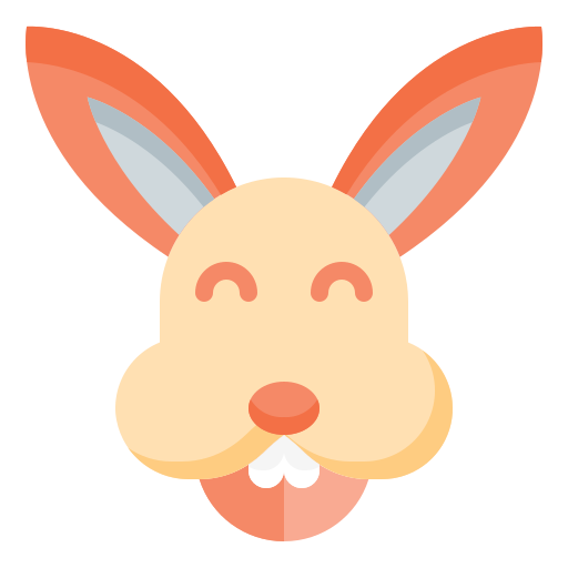 Coloriage de lapin de Pâques à imprimer avec carotte de la faune.