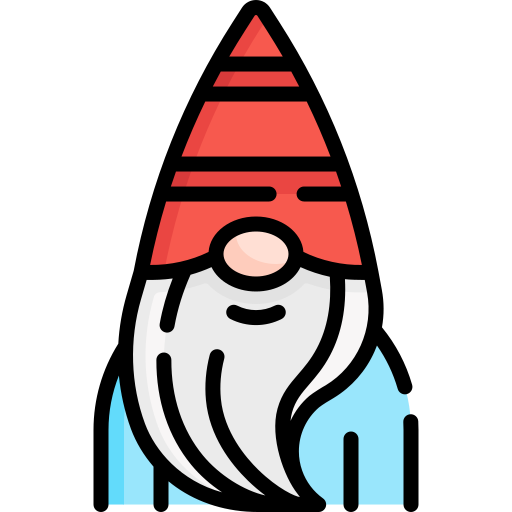 Coloriage de légende de gnome pour Noël à imprimer