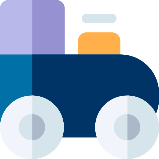 Coloriage de locomotive de transport pour enfant à imprimer
