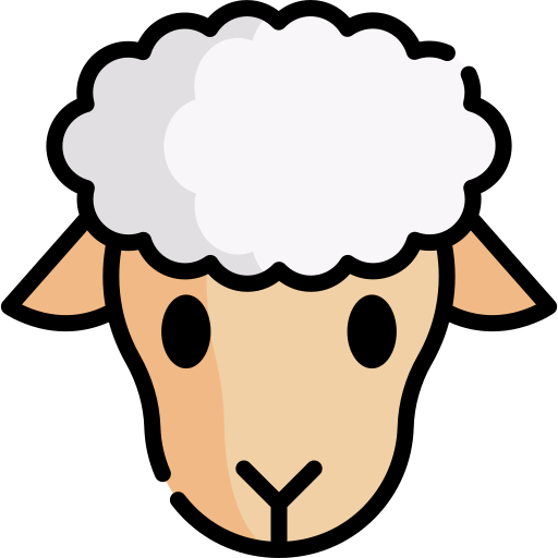 Coloriage de mouton au visage attendrissant à imprimer
