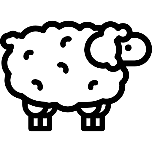 Coloriage de chèvre en règne à Pâques à imprimer