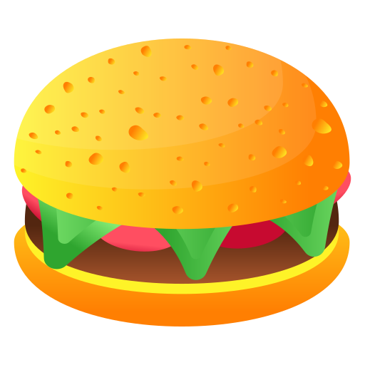 Coloriage de menu hamburger de boeuf à imprimer