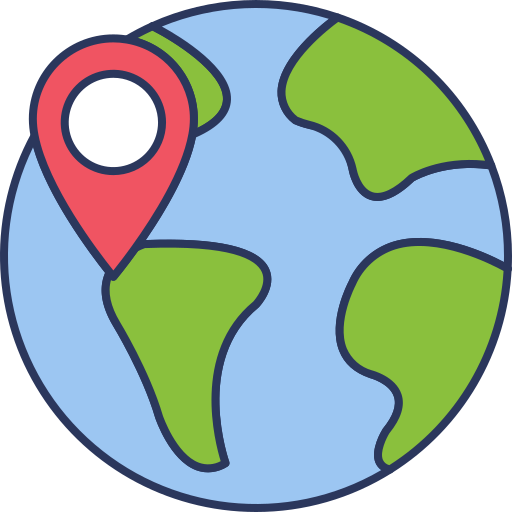 Coloriage de monde et de planète sur cartes d'emplacement à imprimer