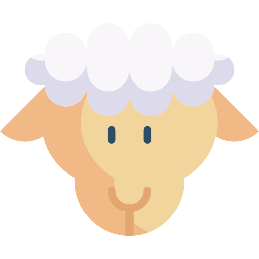 Coloriage d'agneau à imprimer : règne animal de la ferme