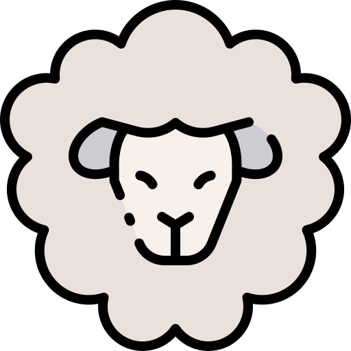 Coloriage de mouton dans la faune à imprimer