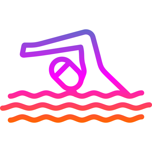 Coloriage de nageur en sports nautiques vague à imprimer