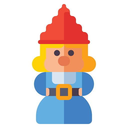 Coloriage de nain et gnome avec chapeau à imprimer