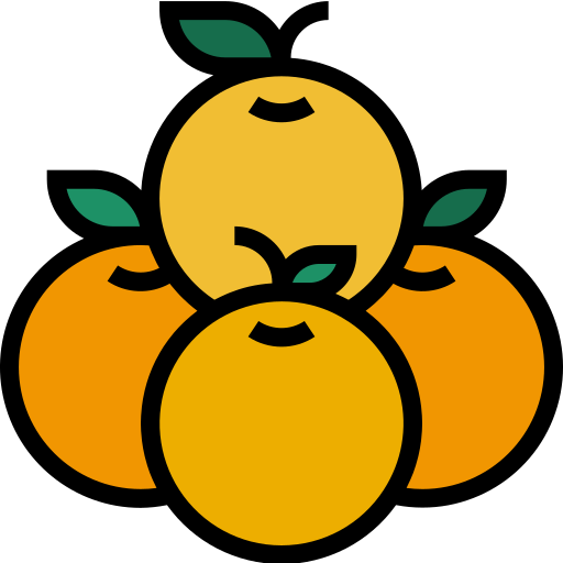 Coloriage de fruits sains: des oranges à imprimer