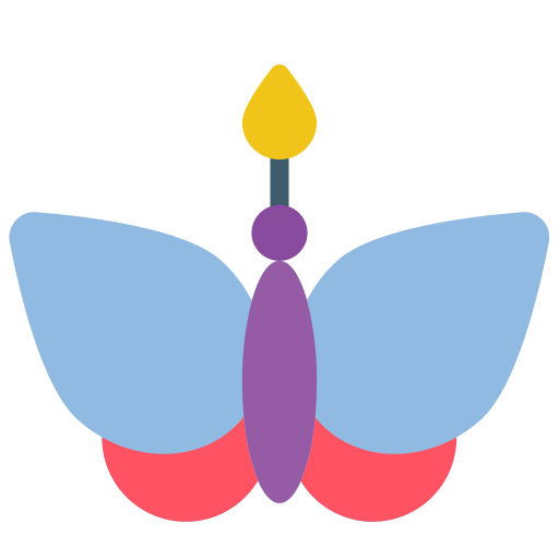 Coloriage de papillon bougie flamme à imprimer