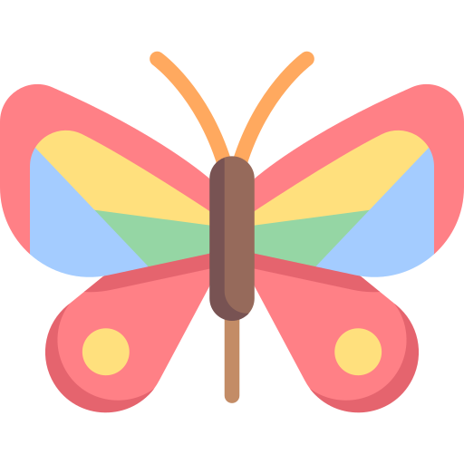 Coloriage de papillon à la nature à imprimer.