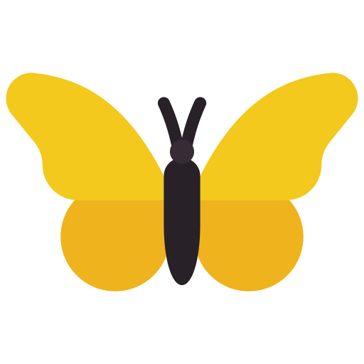 Coloriage de papillon naturel à imprimer