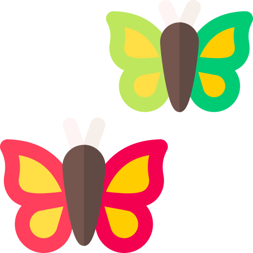 Coloriage de papillons et punaise à imprimer