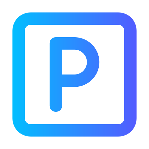Coloriage de parking avec signe UI à imprimer