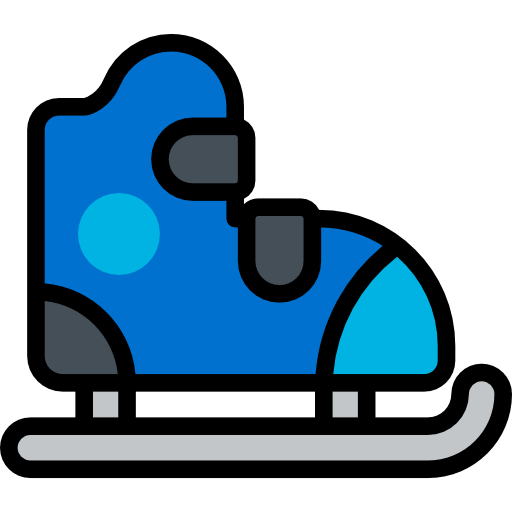 Coloriage de patins à glace pour compétition de sports à imprimer