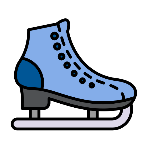 Coloriage de patins de hockey sur glace à imprimer