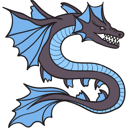 Coloriage de personnage de monstre dragon à imprimer