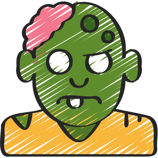 Coloriage de personnage zombi avatar à imprimer