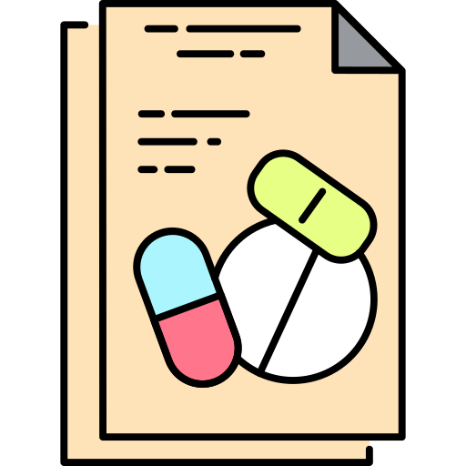 Coloriage de pharmacie médicale et science de soins de santé à imprimer