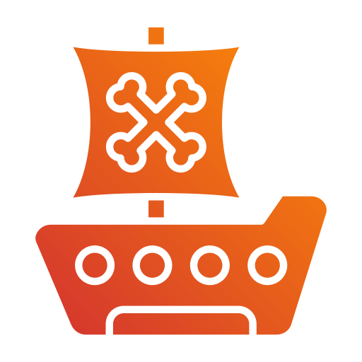 Coloriage de pirate à bord d'un navire à imprimer
